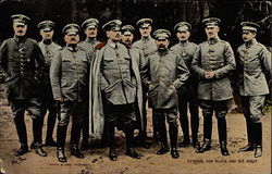 General Von Kluck and his Staff World War I Postcard Postcard