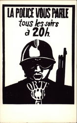 La Police Vous Parle Tous les Soirs a 20 h Postcard