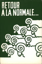 Retour a la normale Social History Postcard Postcard