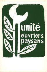 Unite Ouvriers Paysans Postcard