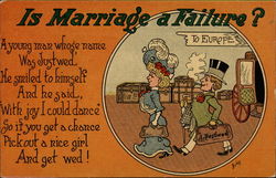 Is Marriage a Failure? Marriage & Wedding Postcard Postcard