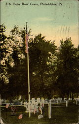 Betsy Ross' Grave Postcard