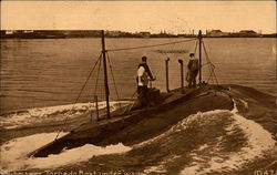 Submarine Torpedo Boat Postcard