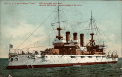 U. S. Battleship "Ohio." Postcard