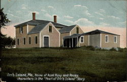 Home of Aunt Roxy & Reuey, characters in the "Pearl of Orr's Island" Story Postcard