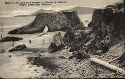 Jump of Jow, Cape Foul weather Lighthouse in distance Postcard