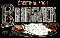 Greetings From Brunswick Postcard