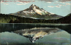 Mt. Hood from Lost Lake, Height 11225 feet Postcard