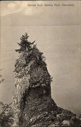 Siwash Rock, Stanley Park Vancouver, BC Canada British Columbia Postcard Postcard