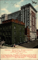 Hotel Martha Washington, 29 East 29th St New York, NY Postcard Postcard