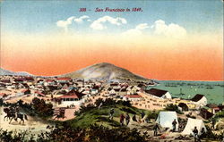 San Francisco in 1849 California Postcard Postcard