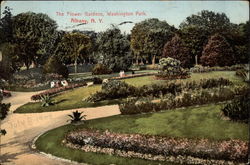 The Flower Gardens, Washington Park Postcard