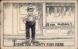 Fish Market Postcard