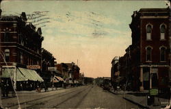 Noble Street Anniston, AL Postcard Postcard