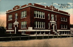 St. Mary's Hall and School DeKalb, IL Postcard Postcard