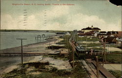 Beach view, looking North Wrightsville Beach, NC Postcard Postcard