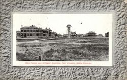 Main Parade and Officers' Quarters Fort Caswell, NC Postcard Postcard