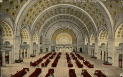 Washington Union Station Waiting Room Postcard