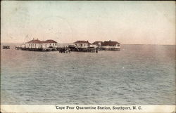 Cape Fear Quarantine Station Southport, NC Postcard Postcard