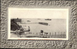 Part View Harbor, U.S. Quarantine Station to the left Postcard