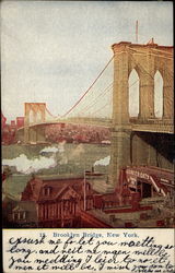 Brooklyn Bridge New York, NY Postcard Postcard