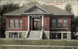 Carnegie Free Public Library Huron, SD Postcard Postcard