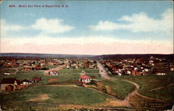 Bird's Eye View Rapid City, SD Postcard Postcard