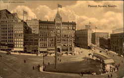 View of Pioneer Square Seattle, WA Postcard Postcard