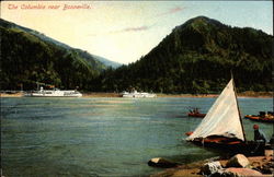 The Columbia near Bonneville Washington Postcard Postcard