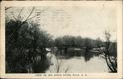 View On Big Sioux River Egan, SD Postcard Postcard