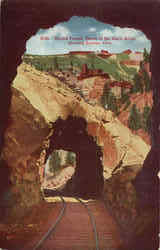 Double tunnel, Canon of the Eagle River Postcard