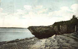 Big Rock at Long Island Boston, MA Postcard Postcard