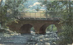 Grove Hill Bridge, Berkshires, Maple Grove Postcard