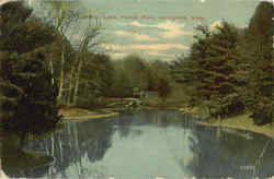 Mirror Lake, Forest Park Postcard