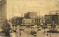 Detroit, Mich. Campus Street Scene Michigan Postcard Postcard