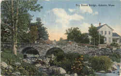 Dry Brook Bridge Adams, MA Postcard Postcard