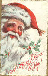 A Merry Xmas to you Santa Claus Postcard Postcard