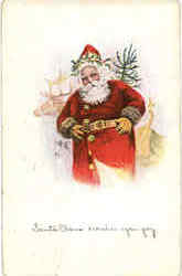 Santa Claus wishes you Joy Postcard Postcard