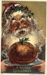 A Merry Christmas Santa Claus Postcard Postcard