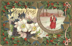 Merry Xmas Santa Claus Postcard Postcard