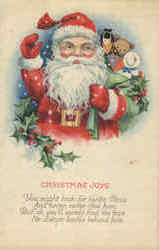 Christmas Joys Santa Claus Postcard Postcard