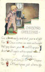 Christmas Greetings Postcard Postcard