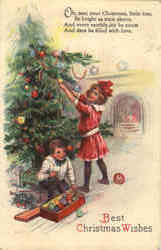 Best Christmas Wishes Postcard