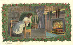 Waiting for Santa Claus Postcard