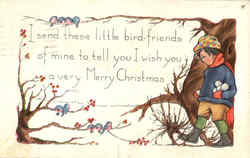 Merry Christmas Little Boy Postcard