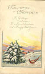 Greetings at Christmas Postcard Postcard