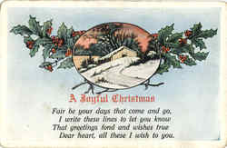 A Joyful Christmas Postcard