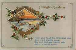 A Bright Christmas Postcard Postcard