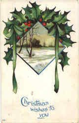 Christmas wishes to you Postcard