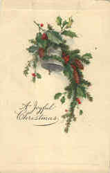 A Joyful Christmas Postcard Postcard